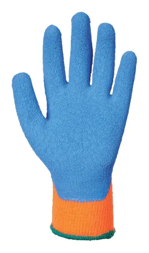 Portwest A145 Cold Grip Handschoen Oranje/blauw voorkant