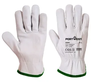 Portwest A260 Oves Driver Handschoen Grijs voorkant