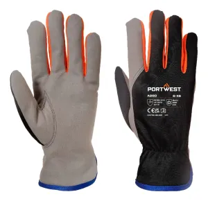 Portwest A280 Wintershield Handschoen Zwart/Oranje voorkant