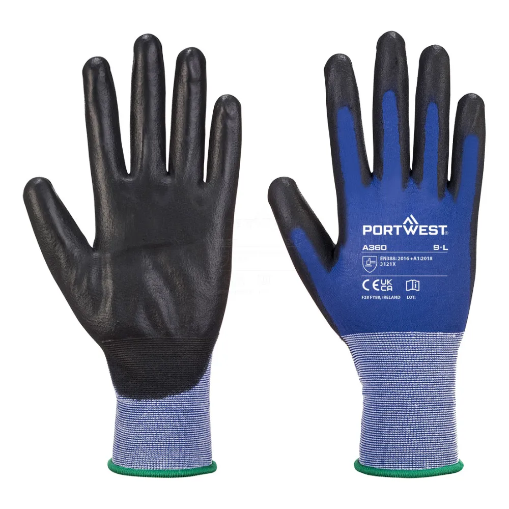 Portwest A360 Senti- Flex Handschoen Blauw/zwart voorkant