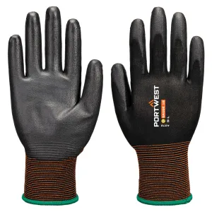 Portwest A372 GP Grip 18 PU Handschoen Zwart voorkant