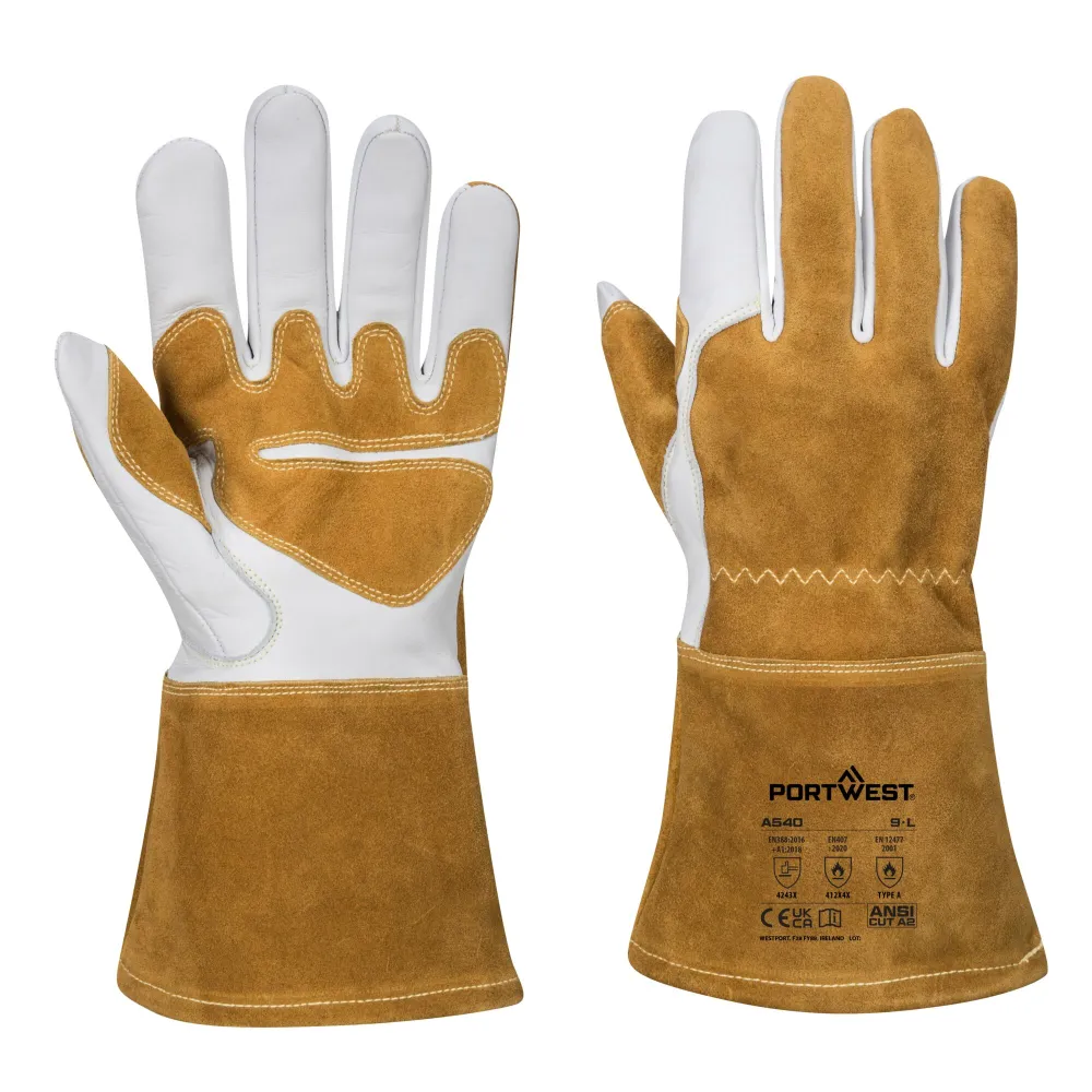 Portwest A540 Ultra Las Handschoen Bruin voorkant