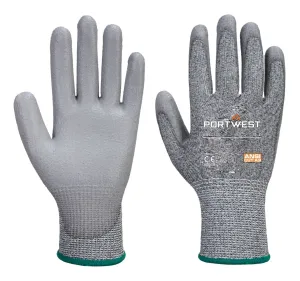 Portwest A622 MR Snijbestendige handschoen met PU handpalm Grijs voorkant