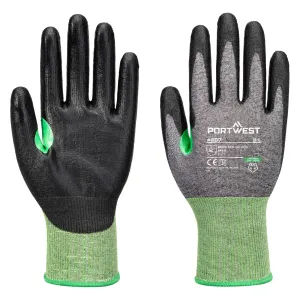 Portwest A637 CS C18 PU Snijbestendige Handschoen Grijs/zwart voorkant