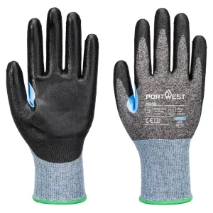 Portwest A642 CS D18 PU Snijbestendige Handschoen Grijs/zwart voorkant