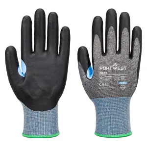 Portwest A644 CS D15 Nitril Snijbestendige Handschoen Grijs/zwart voorkant