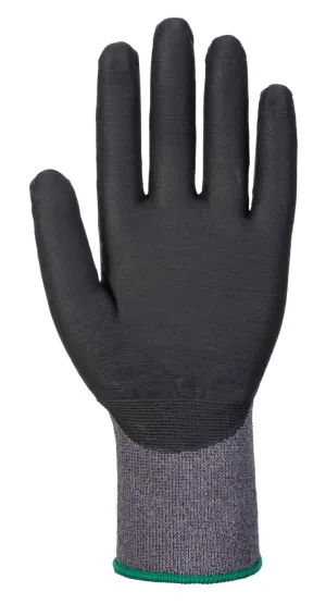 Portwest A715 Grip 15 Nitril Impact Handschoen Zwart voorkant