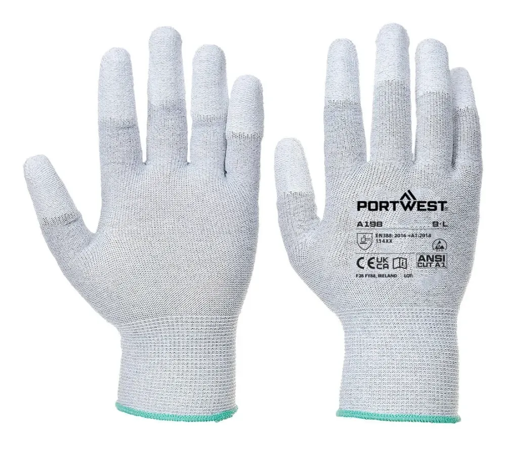 Portwest AB198 ESD 13 PU Essential Multipack (Pk12) Grijs voorkant