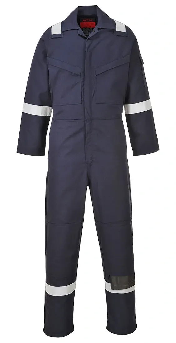 Portwest AF53 Araflame Gold Overall Donker marine voorkant