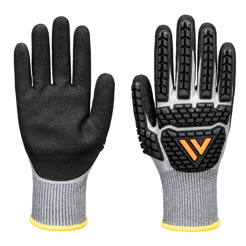 Portwest AP54 Waterproof Impact Glove Grijs/zwart voorkant