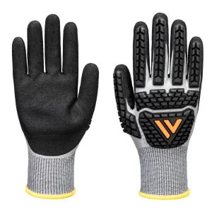 Portwest AP54 Waterproof Impact Glove Grijs/zwart voorkant