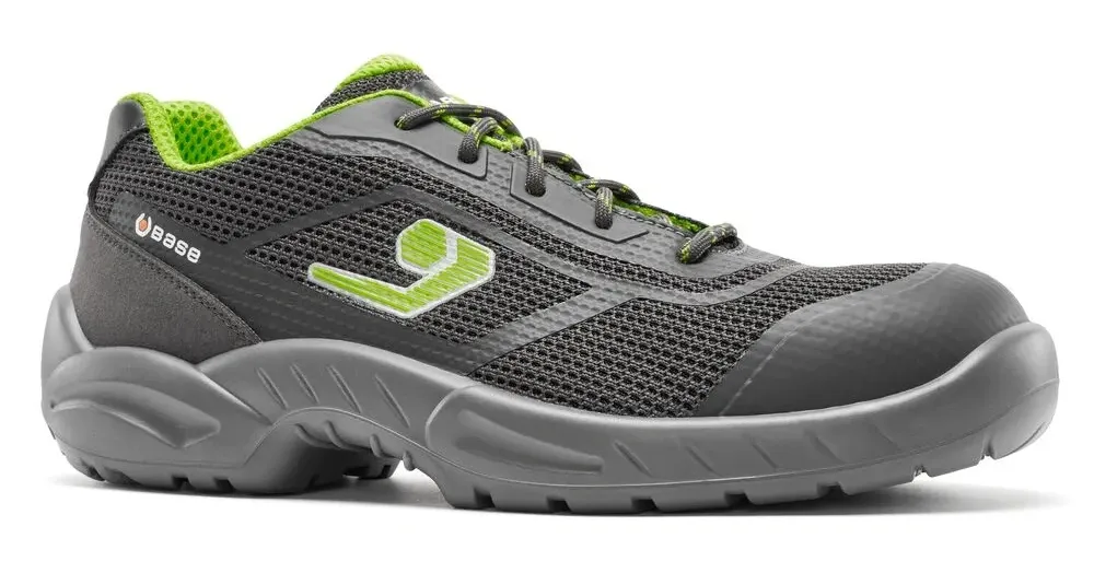 Base Protection Euston S1PS LG SC FO SR Grijs/Groen voorkant