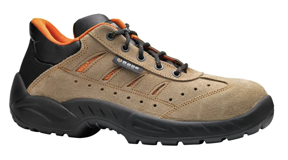 Base Protection Paddington S1P SRC Beige/Oranje voorkant