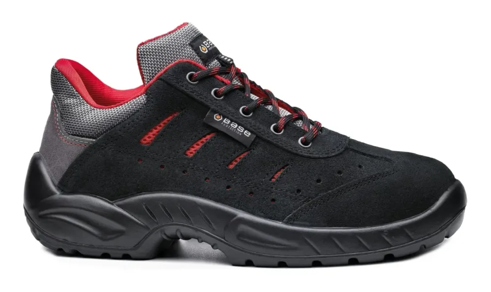 Base Protection Toledo S1PL FO SR Zwart/rood voorkant