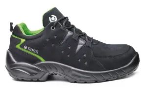 Base Protection Harlem S1PL FO SR Zwart/groen voorkant