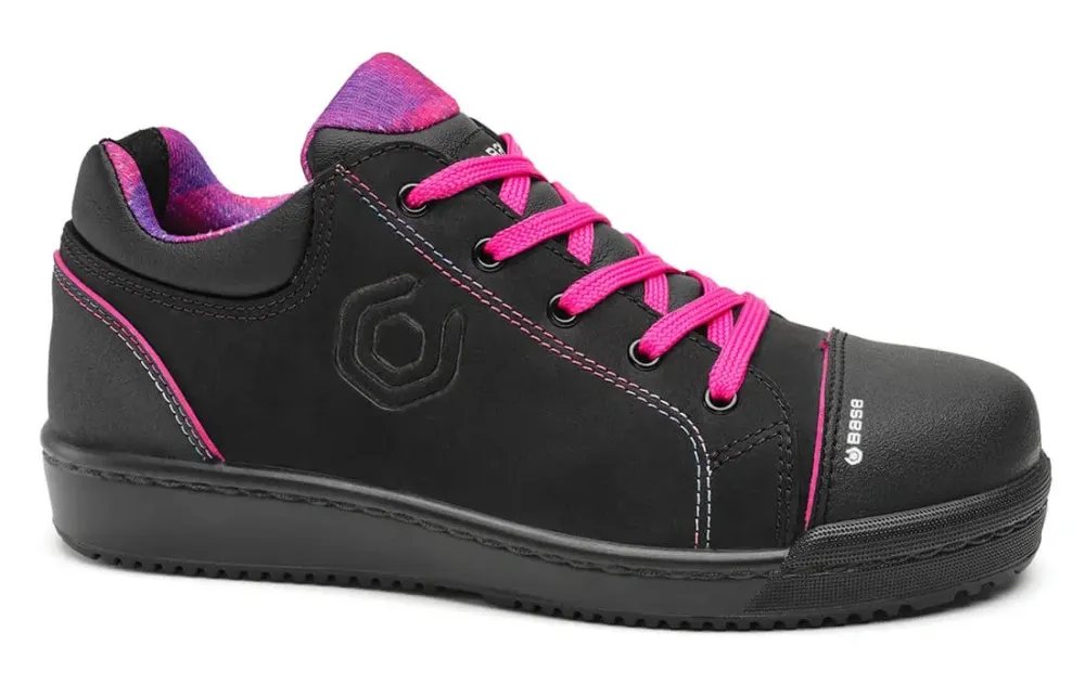 Base Protection Margot Shoe S3 SRC Zwart/Fuchsia voorkant