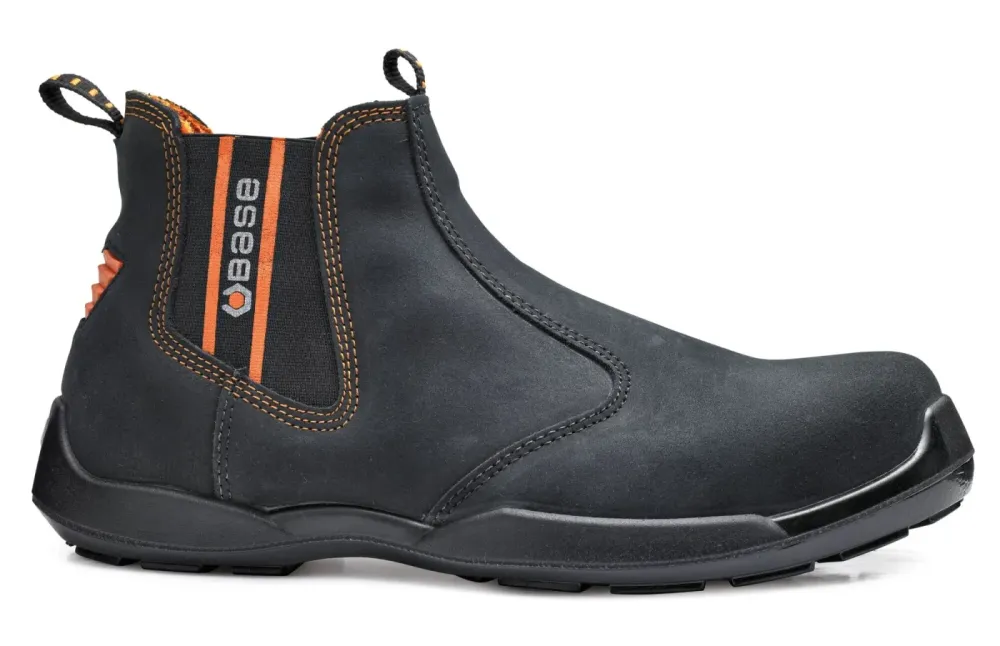 Base Protection Dealer S1 PS FO SR Zwart/Oranje voorkant
