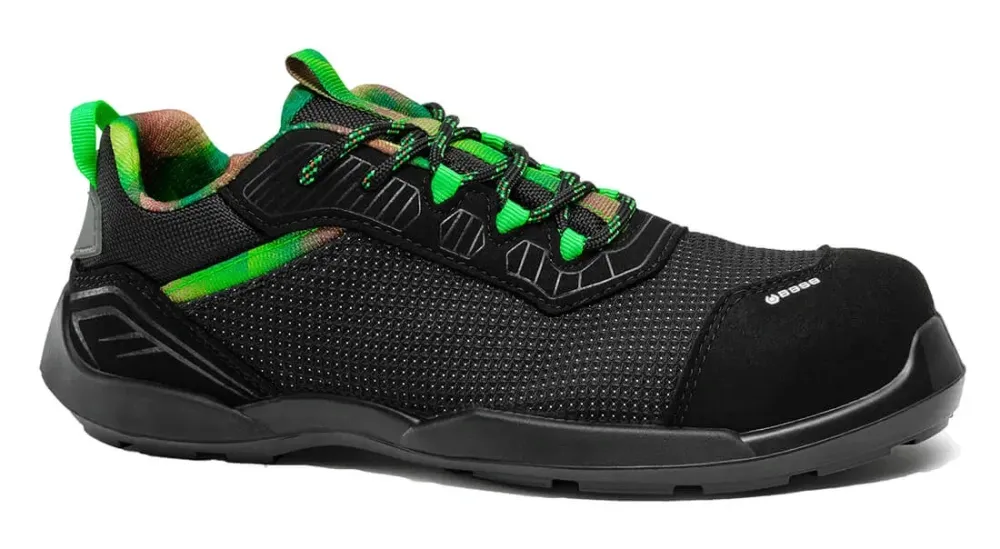 Base Protection Yellowstone Trainer S3S ESD FO SR Zwart voorkant