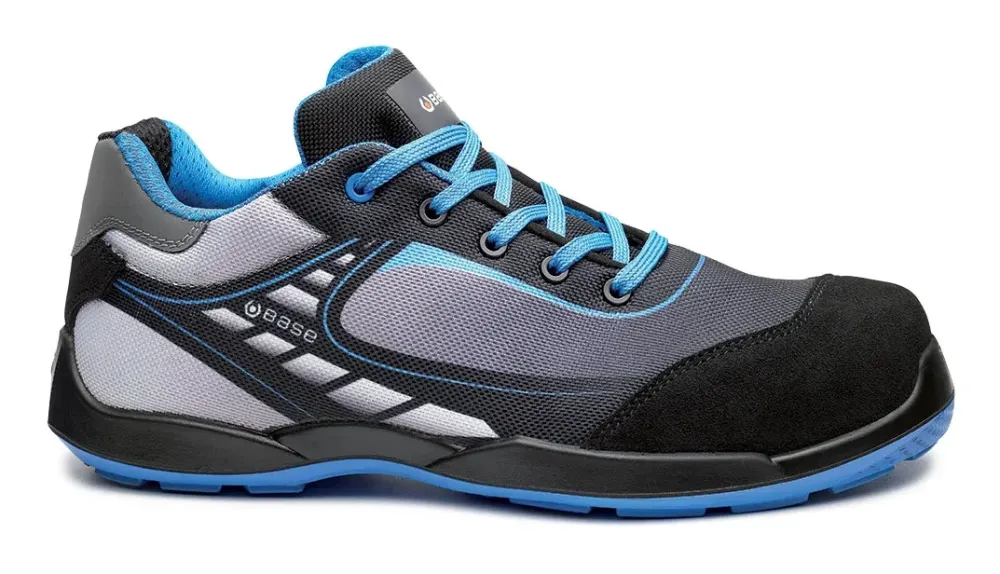 Base Protection Bowling/Tennis S3L FO SR Zwart/blauw voorkant