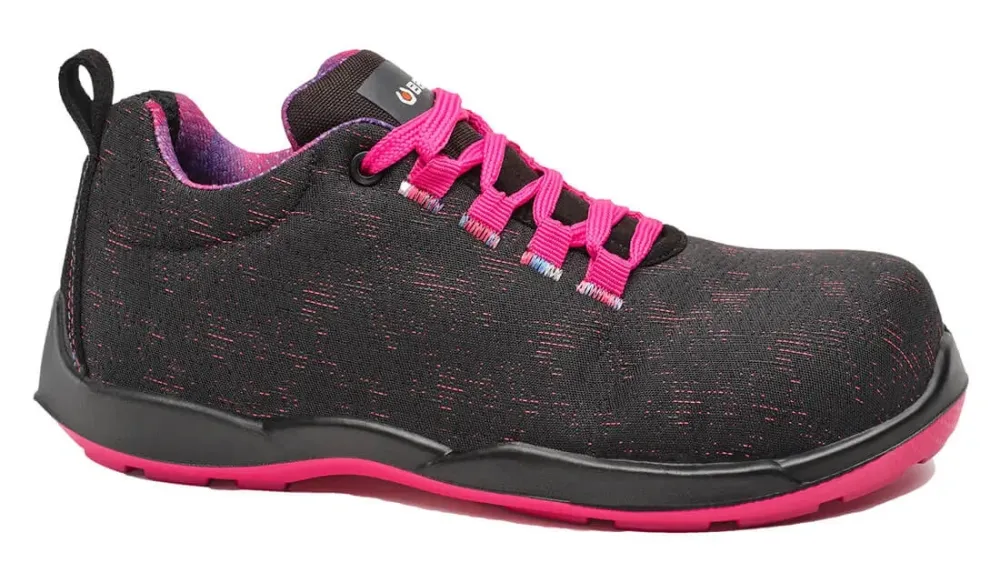 Base Protection Violet Shoe S3L FO SR Zwart/Fuchsia voorkant