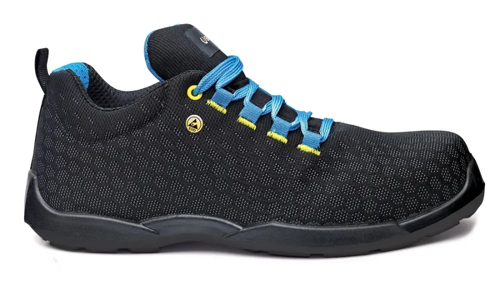 Base Protection Marathon S3L FO SR ESD Zwart/blauw voorkant