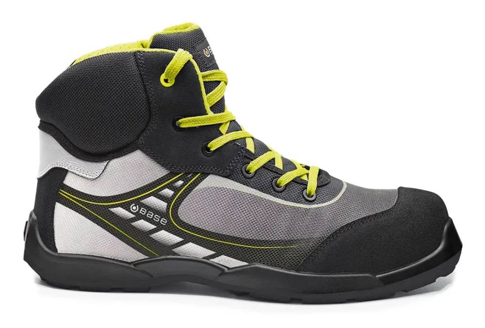 Base Protection Bowling Top/Tennis Top S3L FO SR Zwart/Geel voorkant