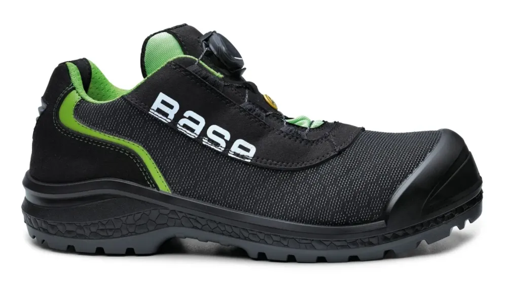 Base Protection Be-Ready S1P ESD SRC Zwart/groen voorkant