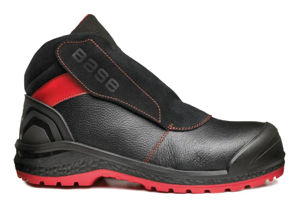Base Protection Sparkle S3S HI CI SC LG HRO FO SR Zwart/rood voorkant