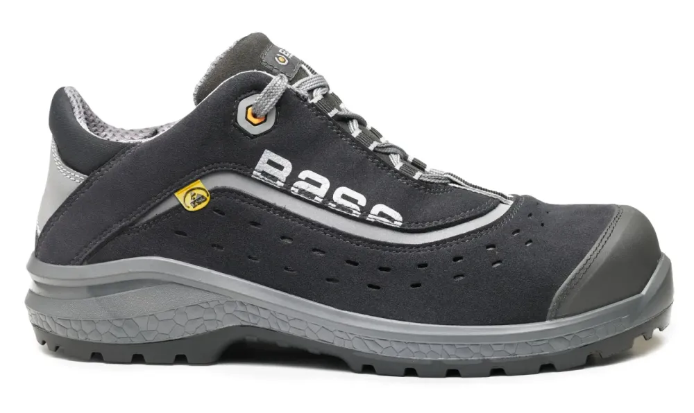 Base Protection Be-Style S1 PS SC LG FO SR ESD Zwart/grijs voorkant