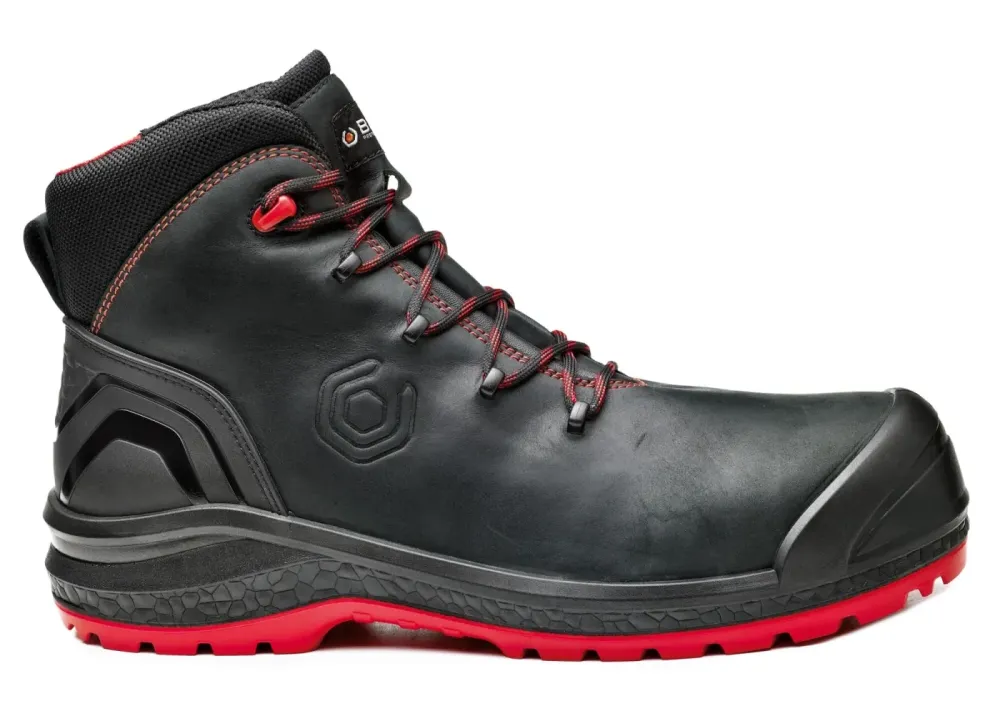 Base Protection Be-Uniform Top S3S HI CI SC LG HRO FO SR Zwart/rood voorkant
