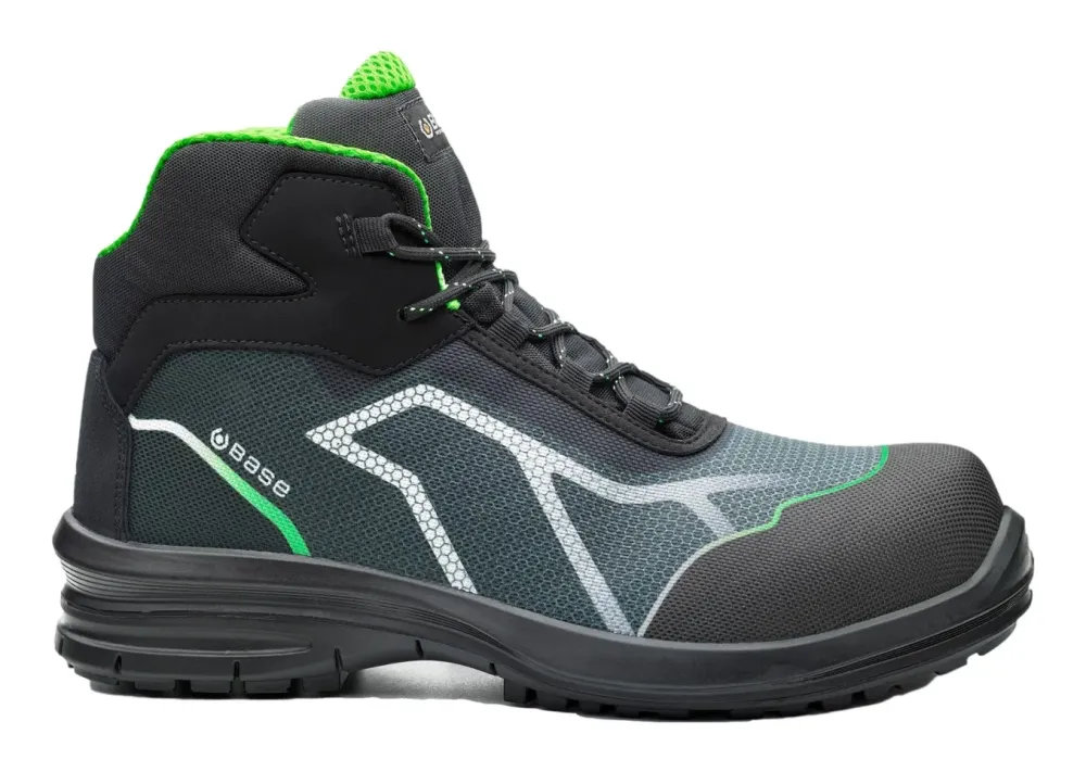 Base Protection OREN TOP S3 Zwart/groen voorkant