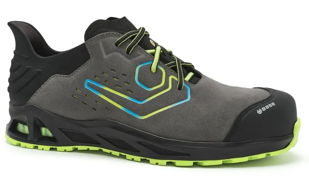 Base Protection K-Twirl S1PS ESD HRO CI FO SR Grijs/Groen voorkant