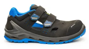 Base Protection I-Bit Sandal S1P ESD SRC Zwart/blauw voorkant