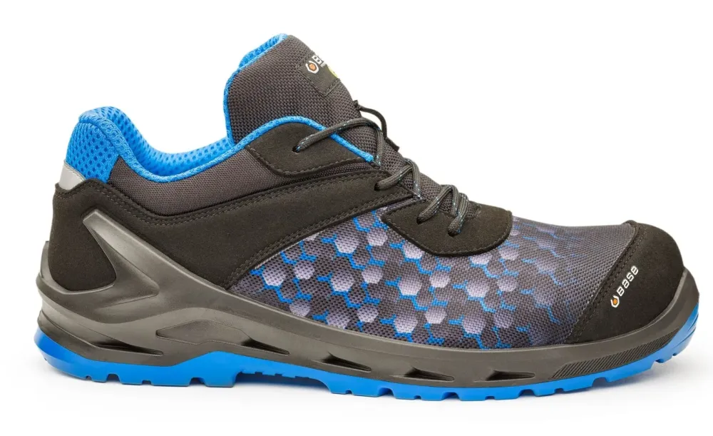 Base Protection I-Robox Blue Shoe S3 ESD SRC Cool Grijs voorkant
