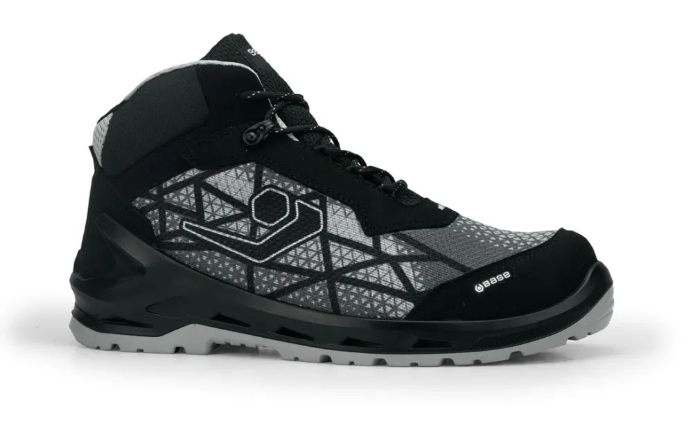 Base Protection i-Meta Mid S3S ESD M FO SR Zwart/grijs voorkant