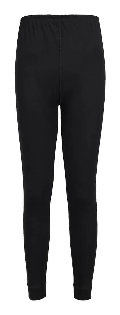 Portwest B125 Dames Thermo Broek Zwart voorkant