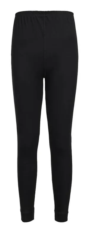 Portwest B125 Dames Thermo Broek Zwart voorkant