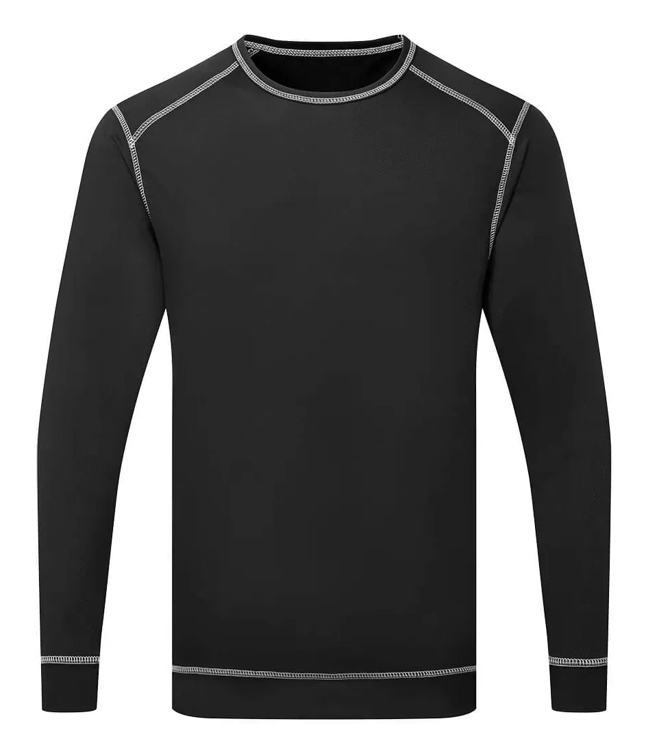 Portwest B153 Basis Voor Antibacteriologische bovenkleding Zwart voorkant