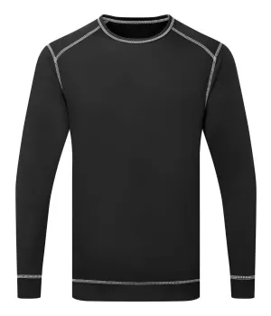 Portwest B153 Basis Voor Antibacteriologische bovenkleding Zwart voorkant