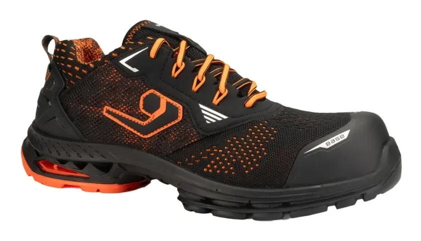 Base Protection Berlin S1PS ESD LG SC FO SR Zwart/Oranje voorkant