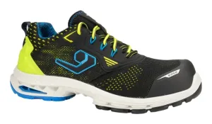 Base Protection New York S1PS ESD LG SC FO SR Zwart/groen voorkant