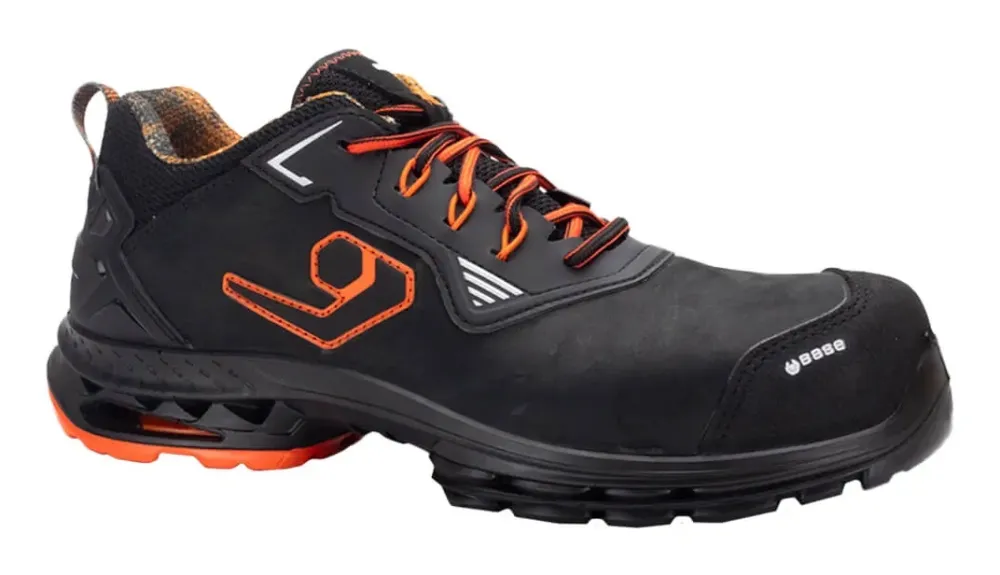 Base Protection Amsterdam S3S ESD CI LG FO SR Zwart/Oranje voorkant