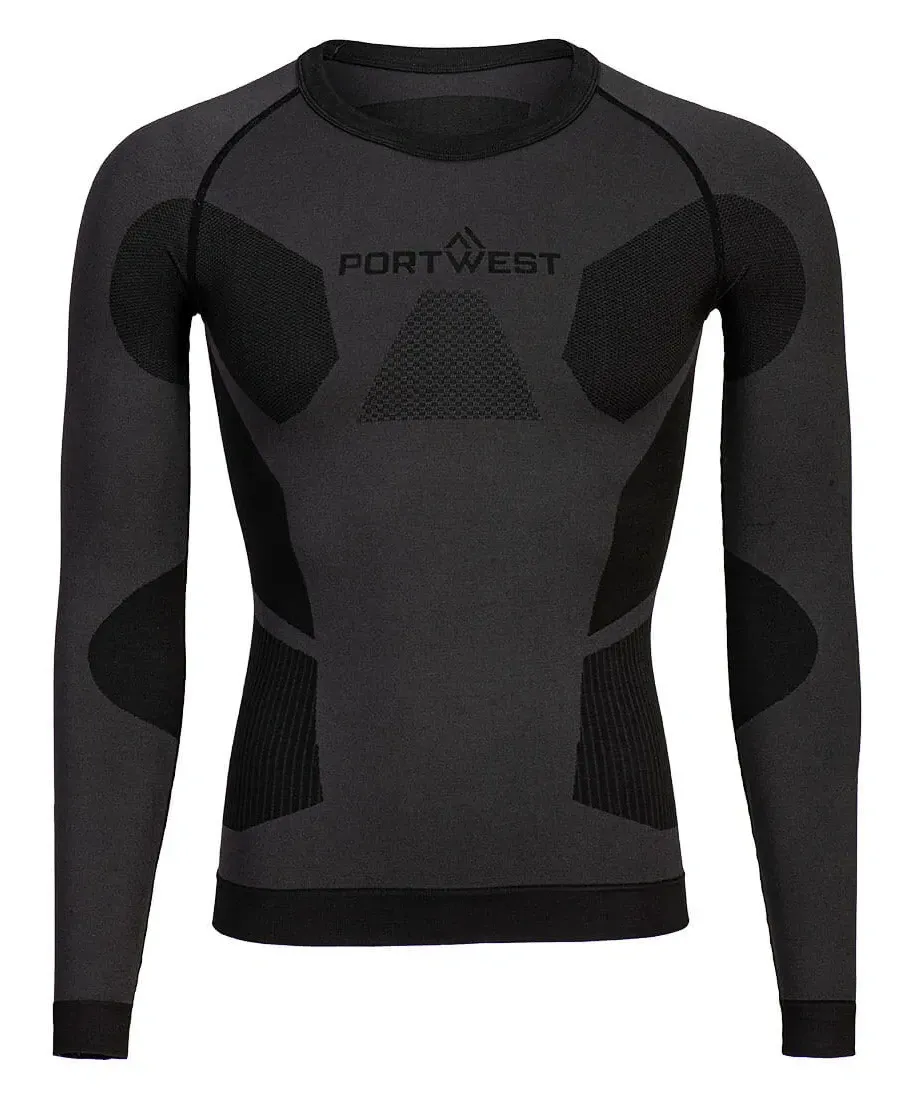 Portwest B173 Dynamic Air Baselayer Ondergoed Antraciet voorkant