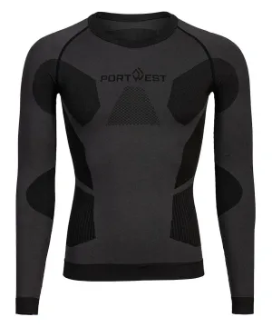 Portwest B173 Dynamic Air Baselayer Ondergoed Antraciet voorkant