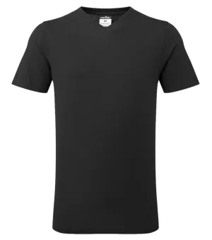 Portwest B197 Katoenen T-shirt met V-hals Zwart voorkant