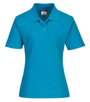 Portwest B209 Naples Dames Poloshirt Aqua voorkant