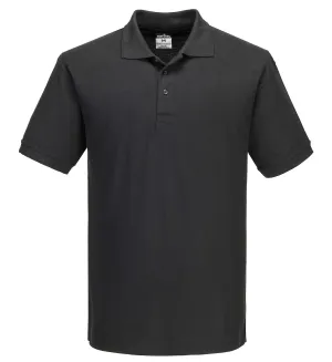 Portwest B210 Naples Poloshirt Zwart voorkant