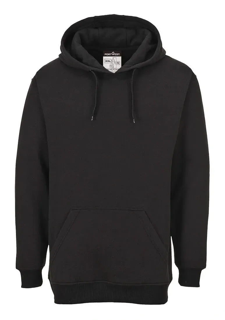 Portwest B302 Roma Hoodie Zwart voorkant