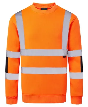 Portwest B313 Hi-Vis Knit Sweatshirt Oranje voorkant