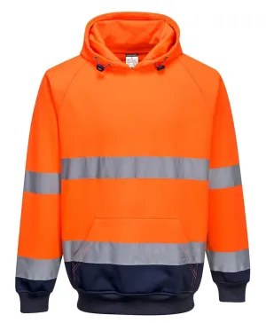 Tweekleurig sweatshirt met capuchon